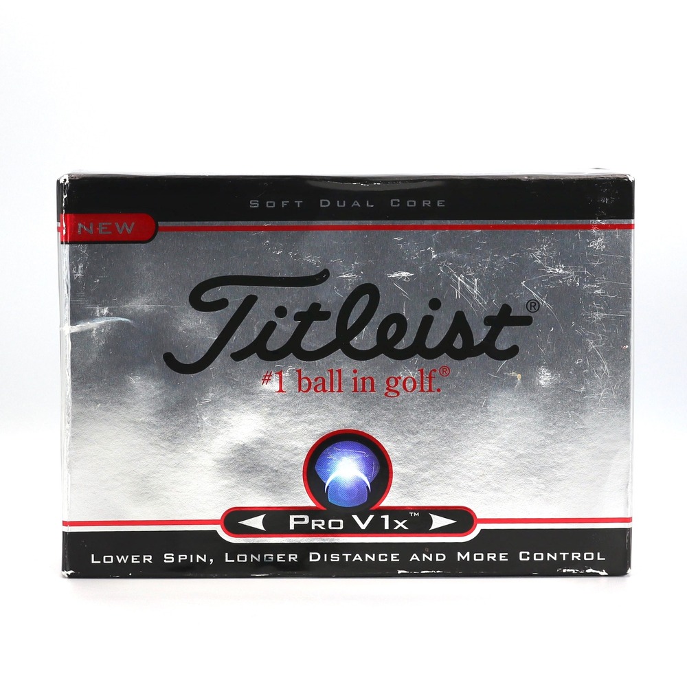 Titleist Pro V1x Golf Balls One Dozen White Reno-Tahoe Open Logo New Collectible